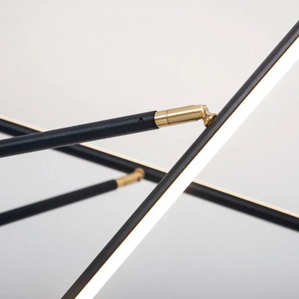 Nowoczesna sufitowa lampa 2072 LED 69W 3000K metalowa złota czarna