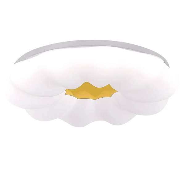 Designerski plafon Ariva LP-8321/1C-40 WH LED 23W 4000K biały złoty