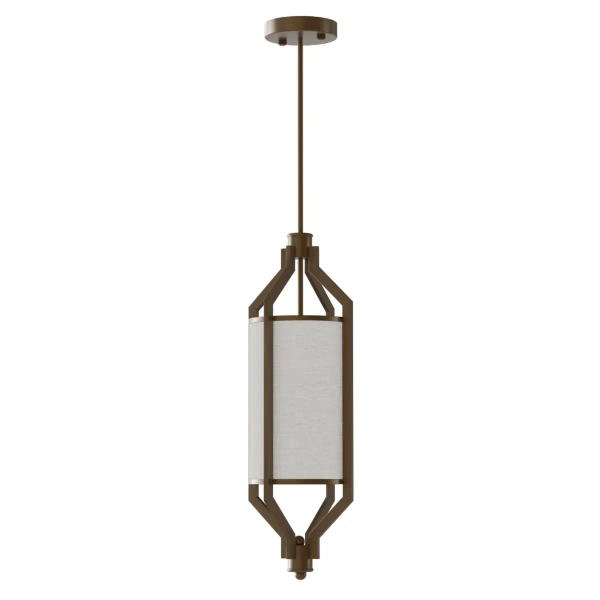 Zwisająca pojedyncza lampa do salonu Zundo Chocco 20 OR85877 brązowa