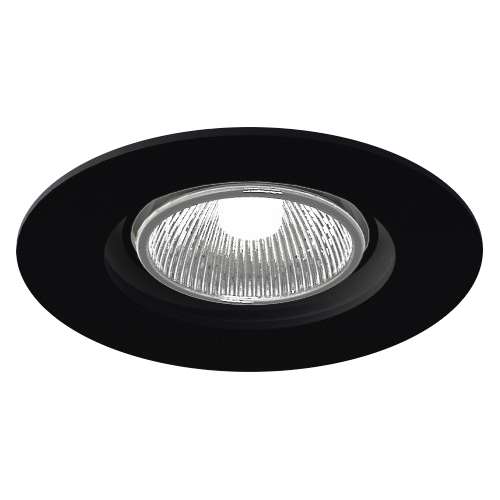 Oczko LAMPA sufitowa TOKIO 3329 Shilo podtynkowa OPRAWA metalowy wpust ruchomy okrągły czarny