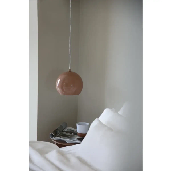 Wisząca lampa nad wyspę Pop 108990 lakierowana kula brązowy