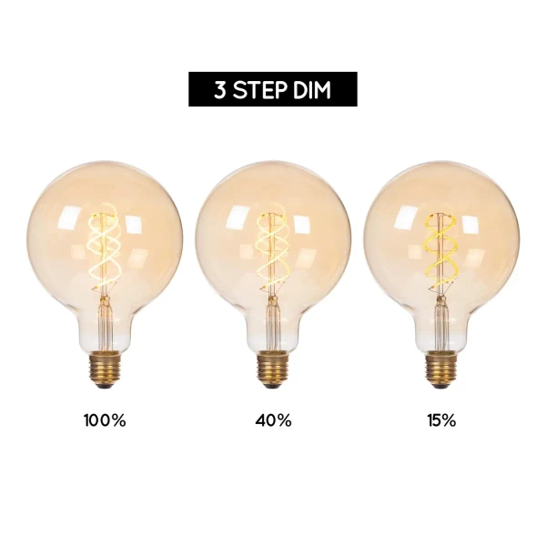 Bursztynowa żarówka BULB 49033/95/62 E27 4,9W 2200K kulista LED