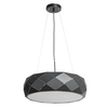 LAMPA wisząca REUS LP-8069/1P BK Light Prestige metalowa OPRAWA geometryczna zwis okrągły czarny
