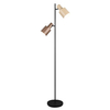 Lampa podłogowa ELIOR DL217419400 Trio z przełącznikiem nożnym beżowa brązowa