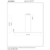 Wisząca lampa podłużna Janderin 24405/34/05 LED 16,5W 2200-3300K brązowy