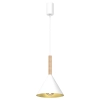 Trójkątna lampa wisząca PERU WHITE MLP0979 regulowana biała