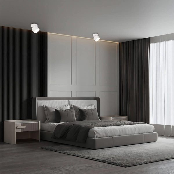 Regulowana lampa sufitowa Kendal LP-6331/1SM WH movable Light Prestige okrągła biała