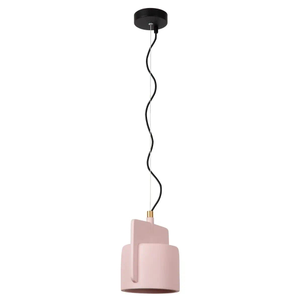 Okrągła lampa zwieszana NINJA 44415/16/66 Lucide różowy czarny