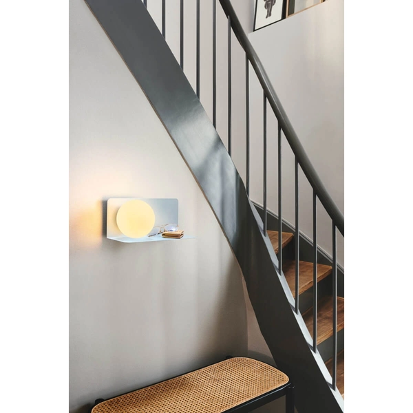 Kulista lampa na ścianę LILIBETH 2312931006 szklana niebieski