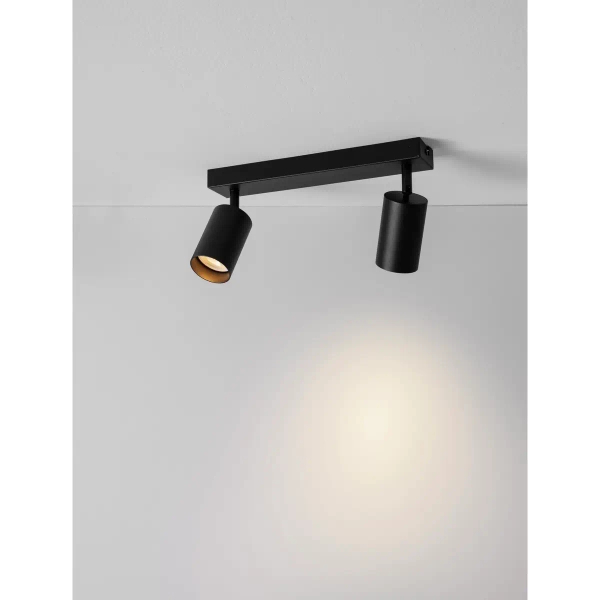 Podwójna lampa sufitowa TREMANO LE45666 do salonu czarna