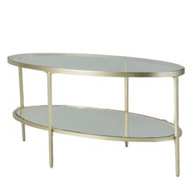 Szklany stolik do salonu Hudson 5059413114410 szampański