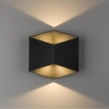 Kinkiet LAMPA loft TRIANGLES LED 8142 Nowodvorski metalowa OPRAWA geometryczna LED 10W 3000K elewacyjna IP54 czarna