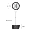 Wisząca lampa Bach P0547-05H-F9AC Zumaline szklana przezroczysty złoty