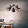 Regulowana lampa sufitowa Rolet 49633/76 reflektorki czarne złote