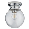 Kulista lampa sufitowa Cheswick 96138 IP44 chrom przezroczysty
