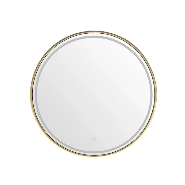 Ledowe lustro ścienne 60cm D2338-60 LED 36W CCT nad umywalkę IP44 złoty