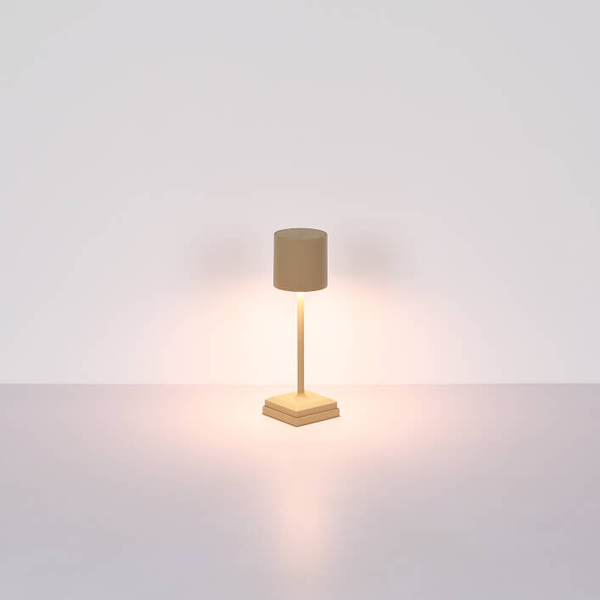 Abażurowa stojąca lampa Dixon 58487S LED 1,5W 2900K dotykowa beżowa