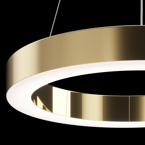 Wisząca lampa Saturno MOD415PL-L36BS4K LED 36W 3500K obręcz złota