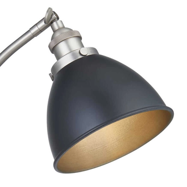 Gabinetowa lampa stołowa Franklin 98752 Endon retro cyna czarna