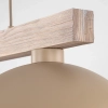 Podwójna wisząca lampa Oslo Sabia 11011 na belce beżowy