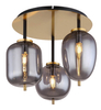 Lampa sufitowa Blacky 15345-3DMM loft mosiądz przydymiona