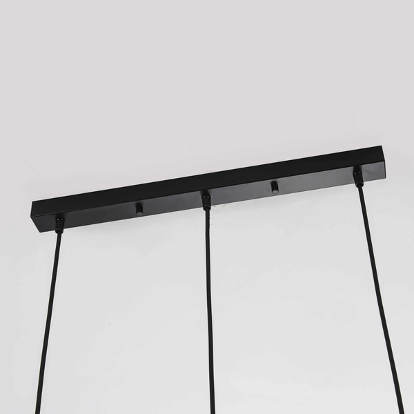 Wisząca lampa kuchenna Savona LP-707/3L nad wyspę czarna OUTLET