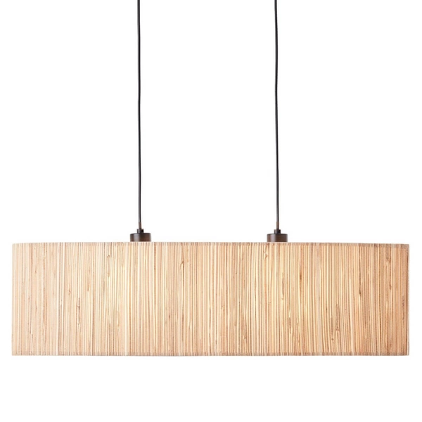 Owalna lampa wisząca Wimea 99429/76 boho beżowy czarny