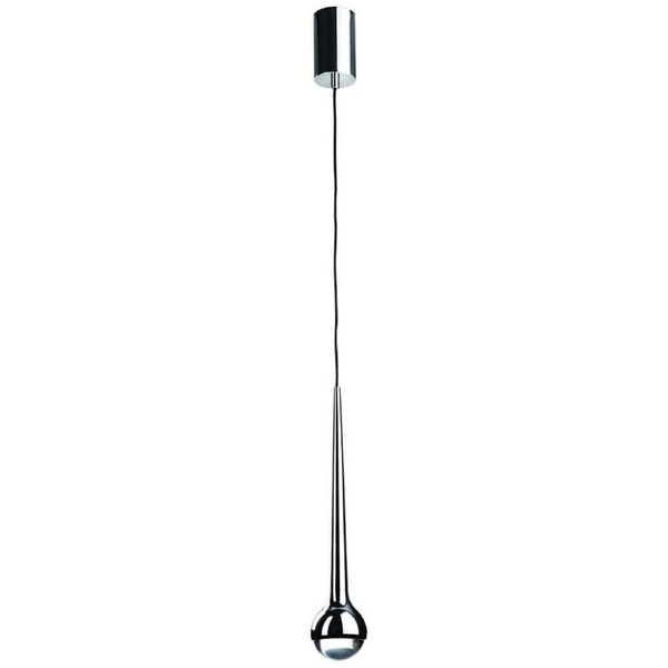 LAMPA wisząca Cappi Cromo Orlicki Design metalowa OPRAWA zwis LED 5W 3000K łezka chrom