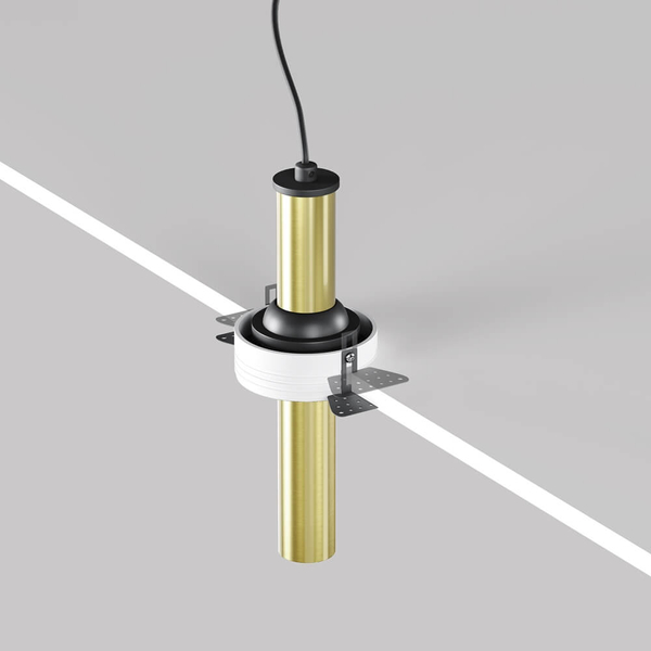 Wpuszczana lampa sufitowa Focus C140TRS-L200-7W3K-BBS LED 7W 3000K mosiądz