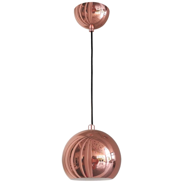 LAMPA wisząca RAME LP-2014/1P mała Light Prestige metalowa OPRAWA zwis kula ball miedź
