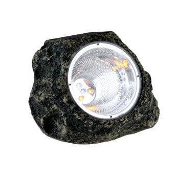 Dekoracyjna lampa zewnętrzna Solar szara LED 0,12W kamień