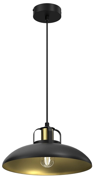 Lampa wisząca Felix MLP8906 Milagro metalowa okrągła czarna złota