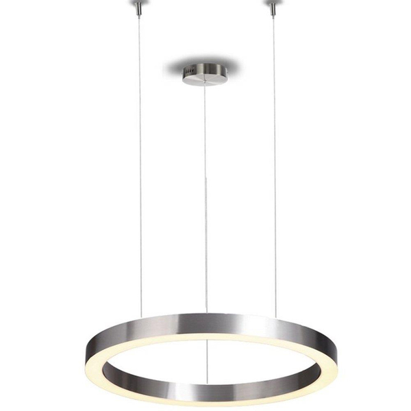 Pierścieniowa lampa Circle ST-8848-100 NIKIEL LED 104W 3000K do sypialni nikiel