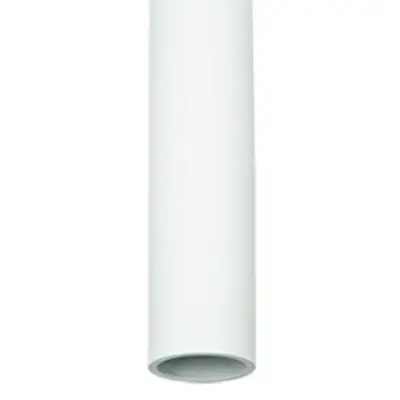 Natynkowa lampa sufitowa 23225 tuba podłużna metalowa biała