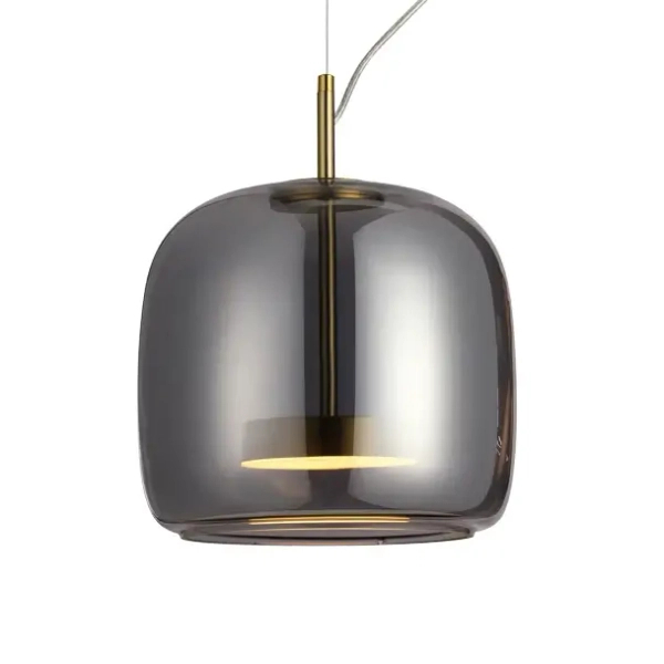 Lampa wisząca Caste PND-17760A-BRSS-SG LED 10W 3000K przydymiony złoty