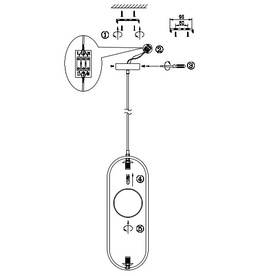 LAMPA wisząca RING MOD013PL-02W Maytoni modernistyczna OPRAWA zwis szklane kule białe