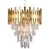 LAMPA wisząca ASPEN ML6000 Milagro glamour OPRAWA kryształowy ZWIS na łańcuchu złoty
