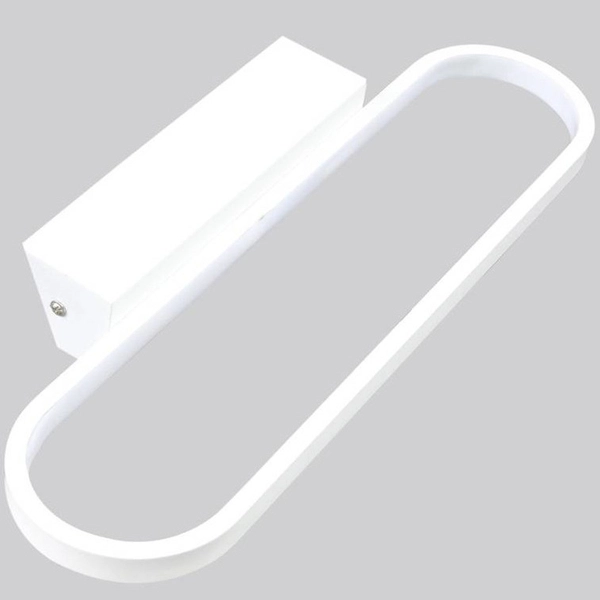Ścienna lampa COVER 21-69801 metalowa LED 15W 4000K owalny biały