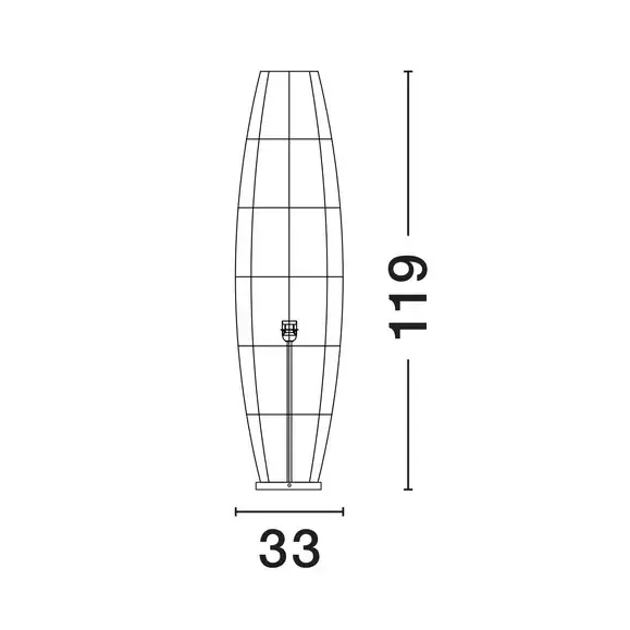 Naturalna lampa stojąca ZALMONTE LE45379 do sypialni drewniana