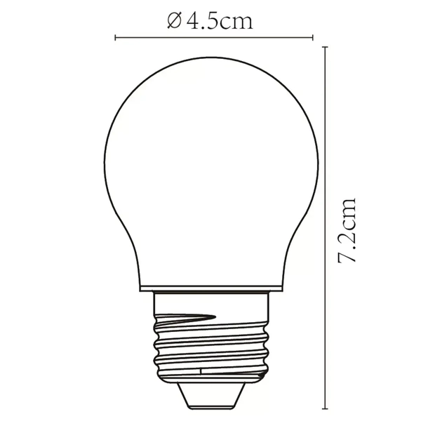 Klasyczna żarówka LED 49021/04/60 E27 4W 2700K 360lm szklana przezroczysta