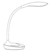 Stojąca LAMPA stołowa SWAN 106094 Markslojd biurkowa LAMPKA gabinetowa LED 4,6W 3000K z wbudowanym portem USB czarna