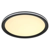 Okrągła lampa sufitowa Belissa 41588D Globo LED 30W 3000K metal czarny biały