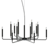 Salonowa lampa zwisowa Orto 11462 tuby metalowe nad stół czarne