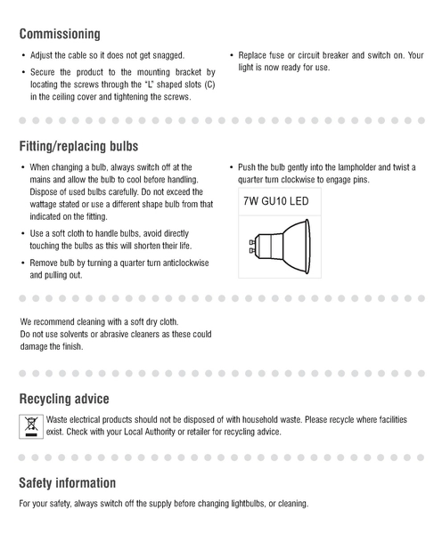 Lampa sufitowa reflektorki Arezzo 73686 Saxby biała chrom