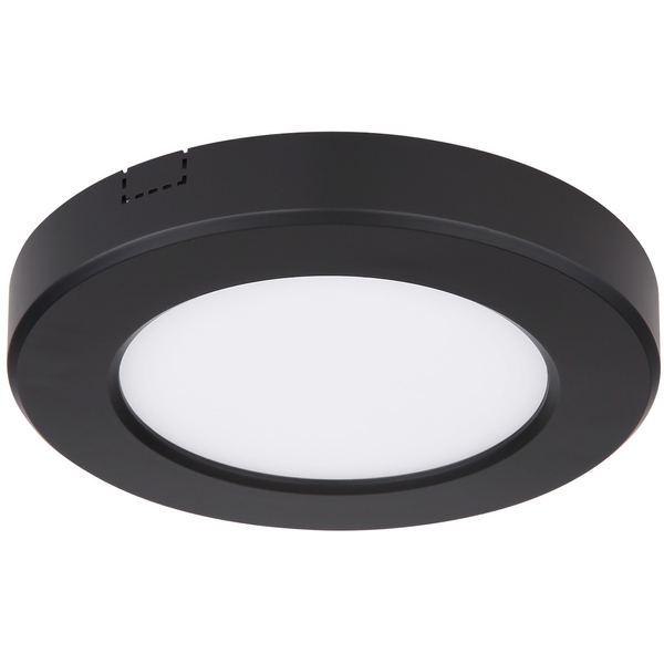 LAMPA sufitowa LASSE 12379-6B Globo metalowa OPRAWA okrągła LED 6W 3000K - 6500K plafon czarny