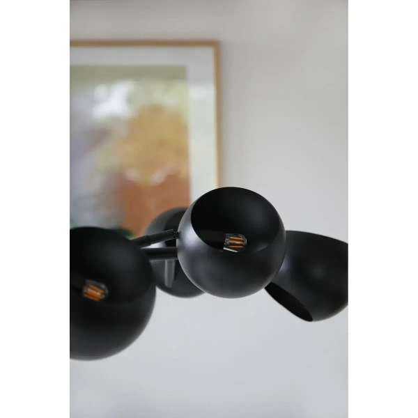 Molekułowa lampa wisząca Edgar 108852 kule metalowy czarny