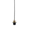 Wisząca lampa do salonu Cable set 61809 mosiądz czarny