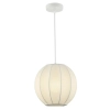 Skandynawska lampa wisząca Dana ML1805 kula tkanina biały