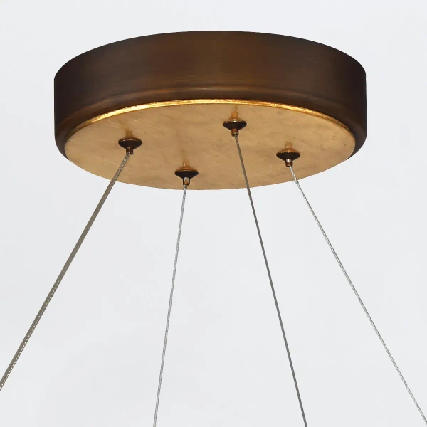 Lampa wisząca Vaughan QN-VAUGHAN-P-L-BRZ-GD LED 105W 3000K brązowa złota