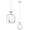 LAMPA wisząca VEN W-MD 9713/1 WH kwadratowa OPRAWA zwis LED 13W 3000K-6000K ramki białe
